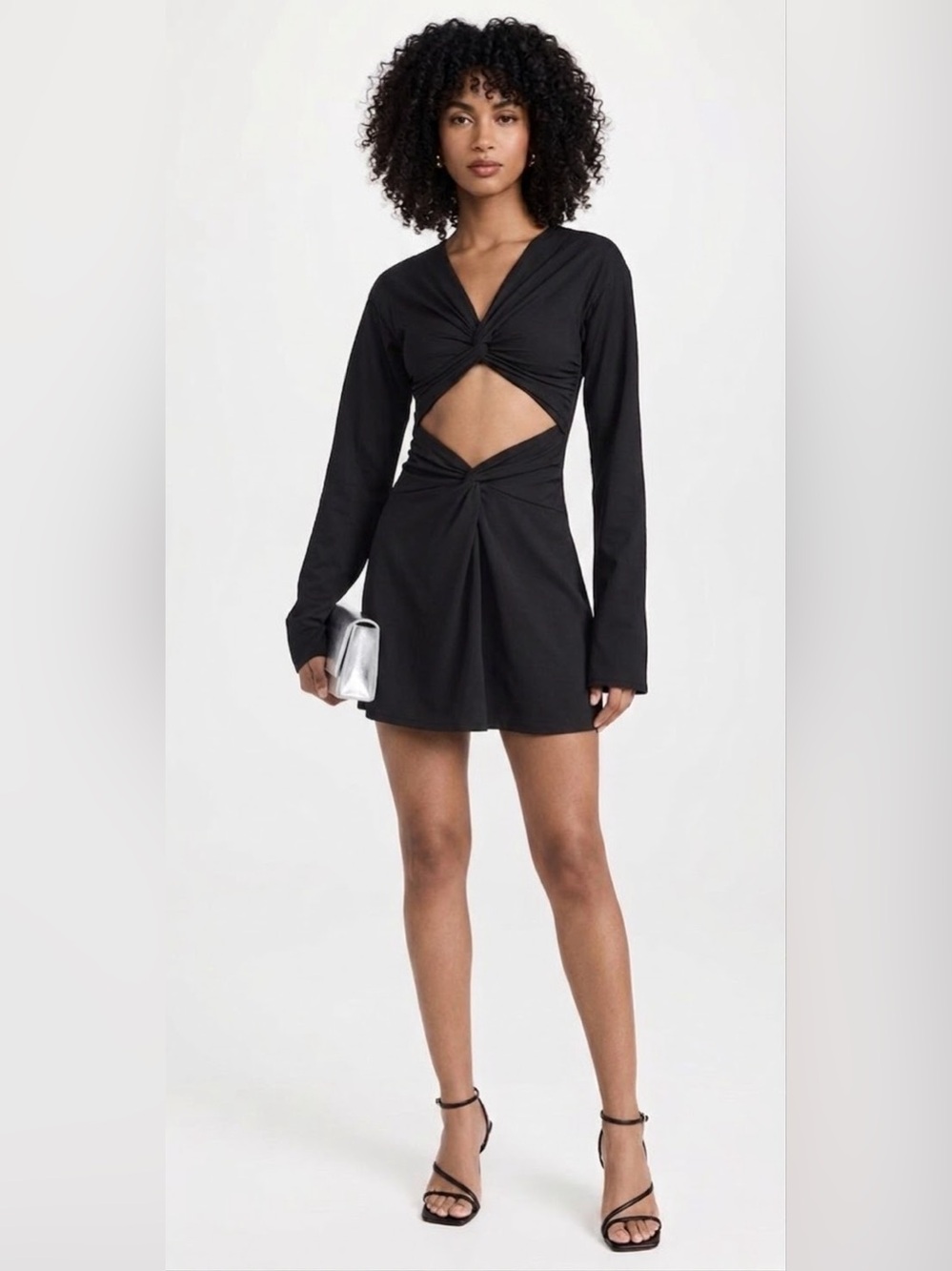 NWT beaufille Black Dress with Tie Detail Small